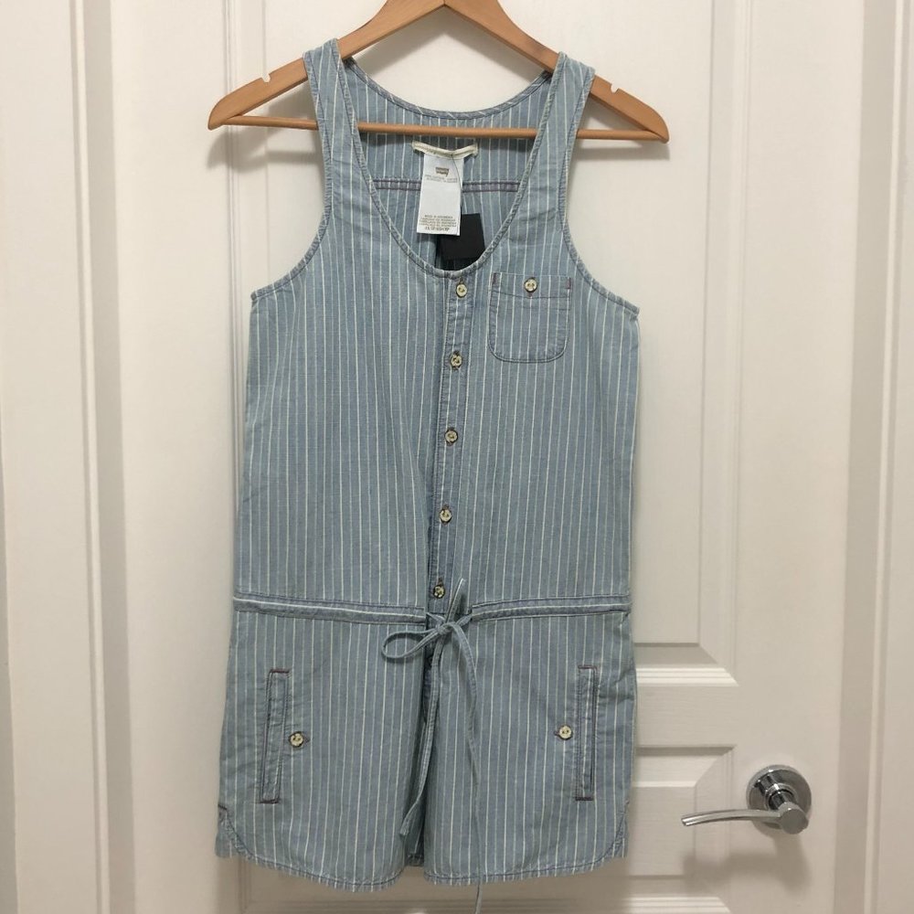 ✨HOST PICK✨ *BRAND NEW* Levi's Striped Button-Up Romper - Size XS